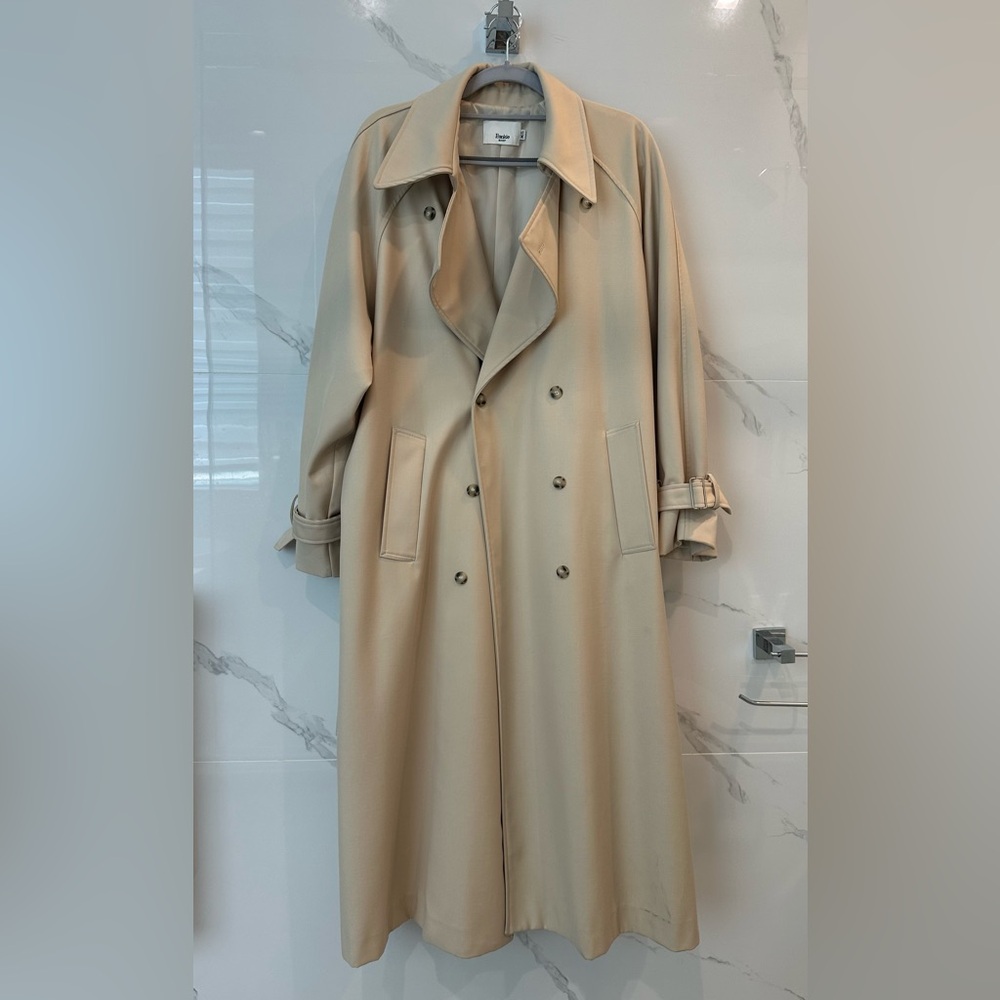 TheFrankie Shop - Classic Cream Trench Coat